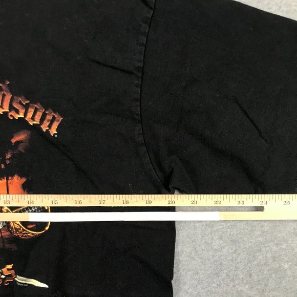 Harley Davidson T Shirt Mens M L Black Pirate Skull California Motorcycle - Picture 6 of 10